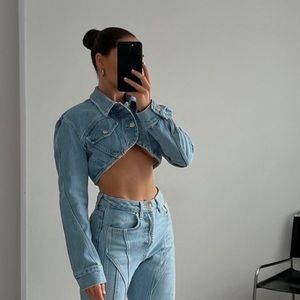 ZARA CROP DENIM JACKET